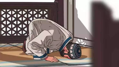 a muslim shakhs sajda sahw karte hue