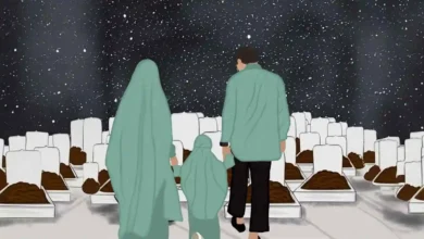 muslim mard, aurat aur ladki qabristan me